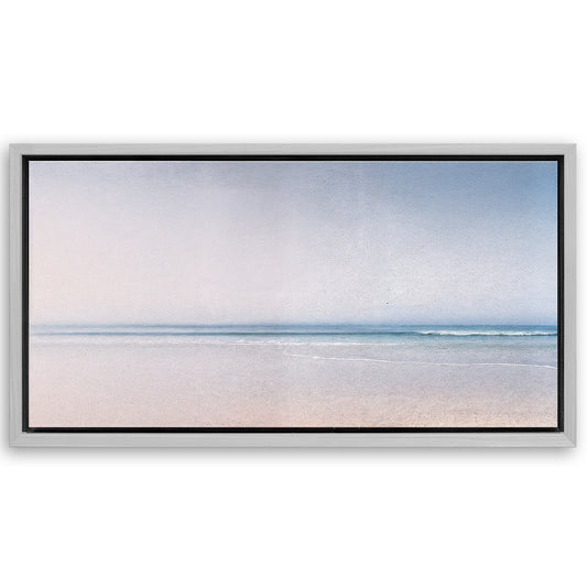 Save 33% When You Add A Frame To Your 20x10 Silent Beach Horizon Wall Art II Canvas Now