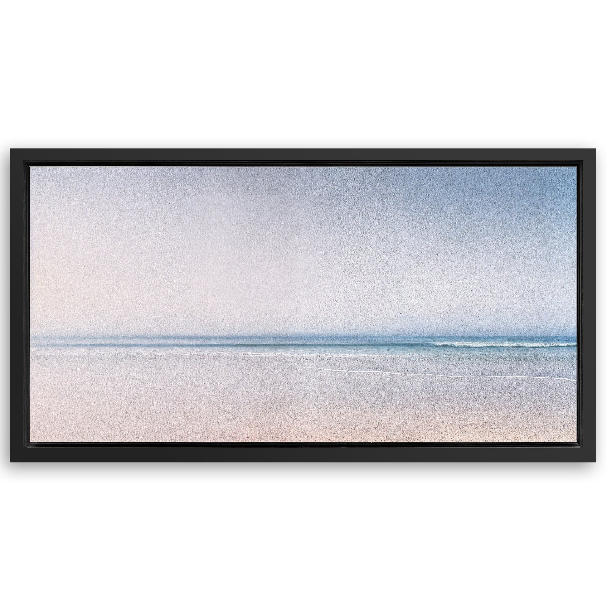 Save 33% When You Add A Frame To Your 20x10 Silent Beach Horizon Wall Art II Canvas Now