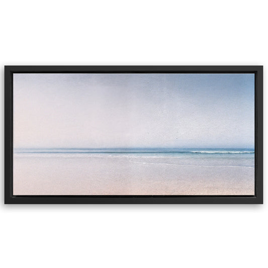 Save 33% When You Add A Frame To Your 20x10 Silent Beach Horizon Wall Art II Canvas Now