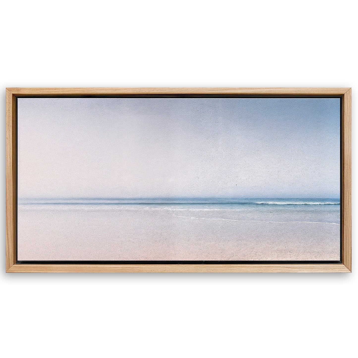 Save 33% When You Add A Frame To Your 20x10 Silent Beach Horizon Wall Art II Canvas Now