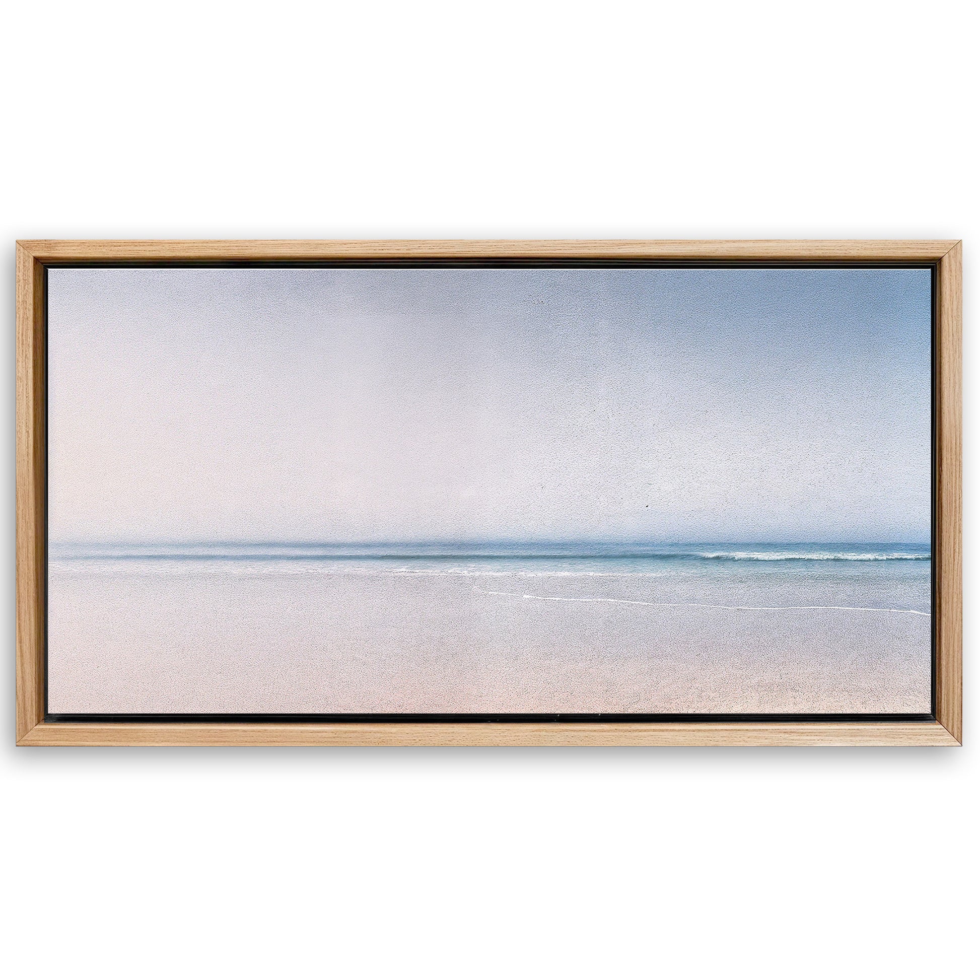 Save 33% When You Add A Frame To Your 20x10 Silent Beach Horizon Wall Art II Canvas Now