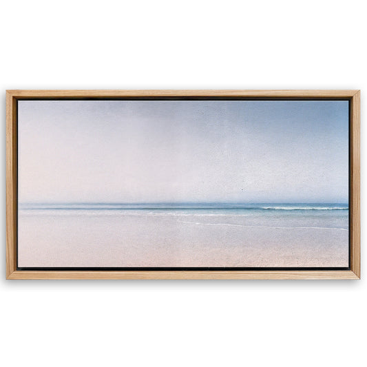 Save 33% When You Add A Frame To Your 20x10 Silent Beach Horizon Wall Art II Canvas Now