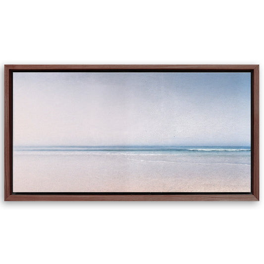Save 33% When You Add A Frame To Your 20x10 Silent Beach Horizon Wall Art II Canvas Now