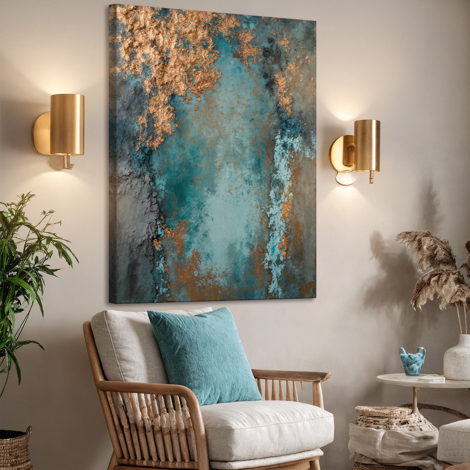 Rust and Reverie Abstract Wall Art I