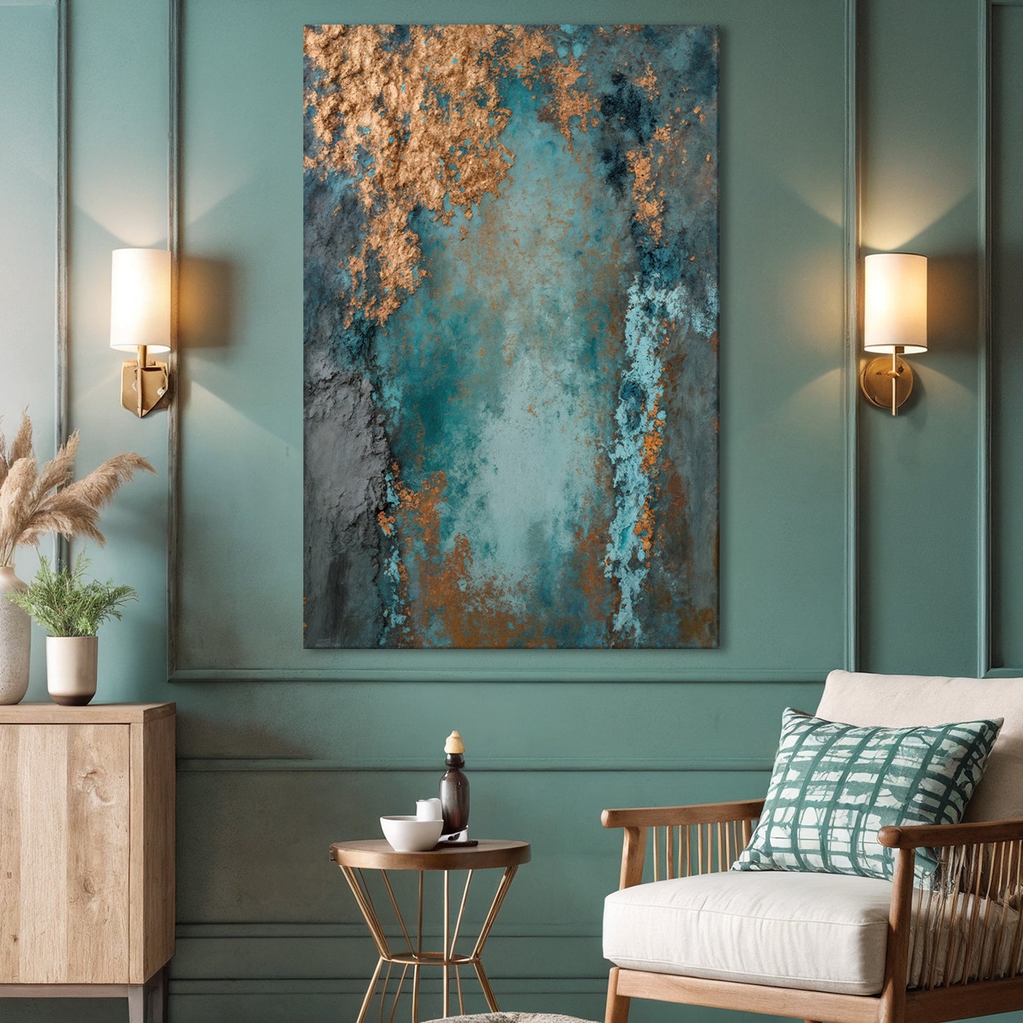 Rust and Reverie Abstract Wall Art I