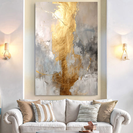 Golden Dazzling Elegance Wall Art