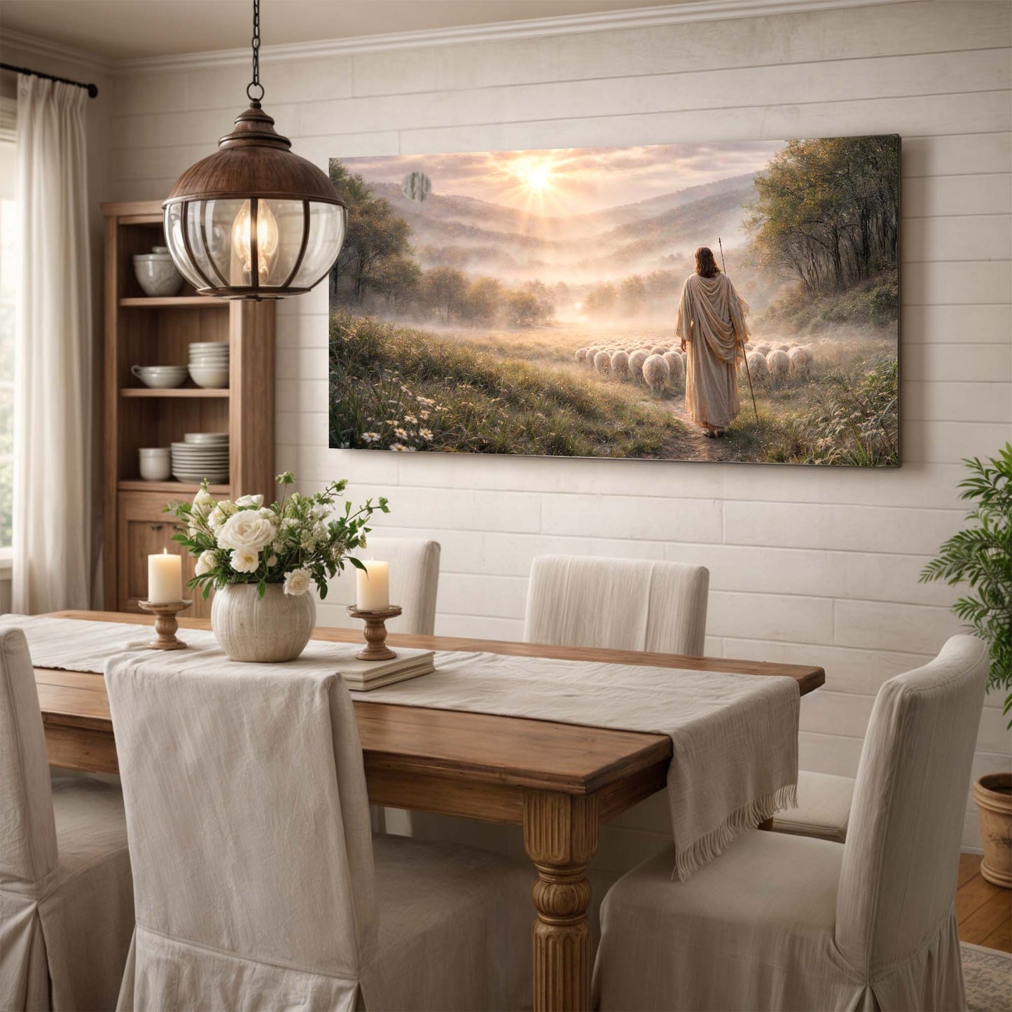 Jesus with His Flock Faith Wall Art II