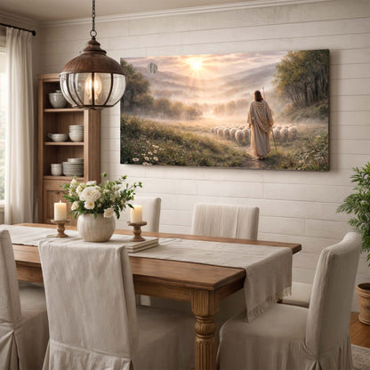 Jesus with His Flock Faith Wall Art II