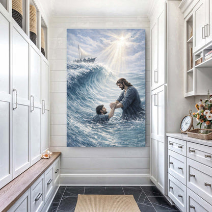 Held Above the Deep Wall Art