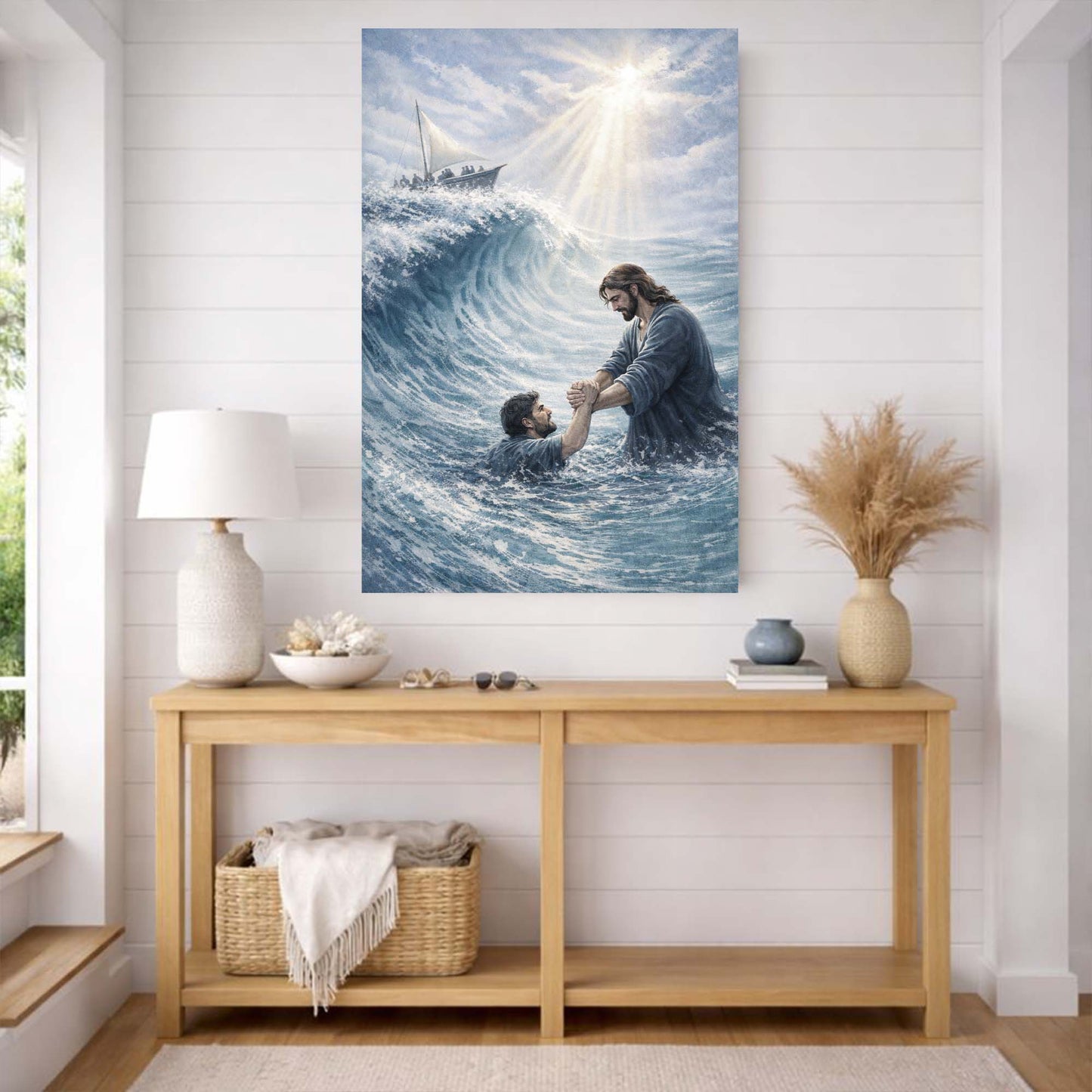 Held Above the Deep Wall Art