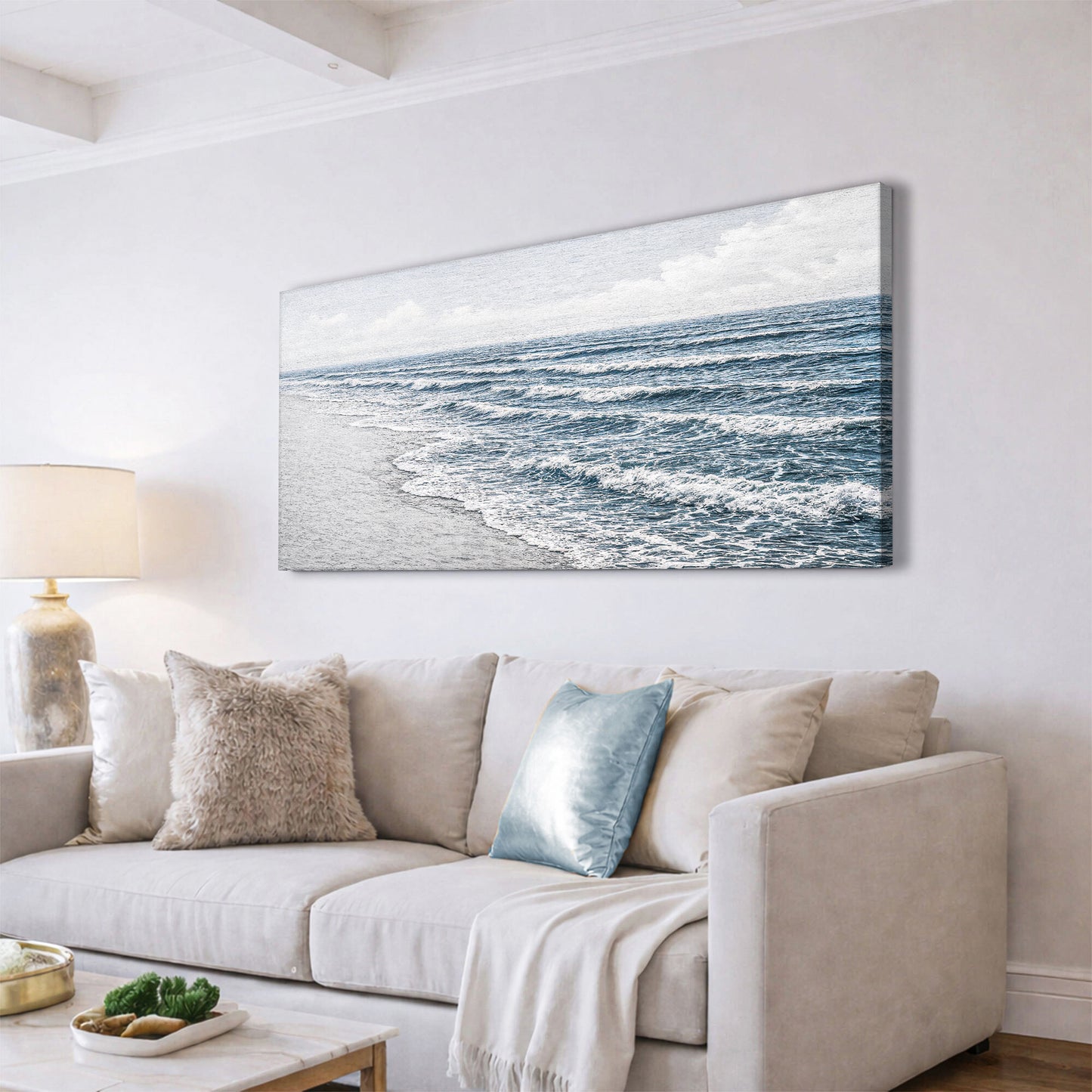 Abstract Beach Shore Wall Art IV