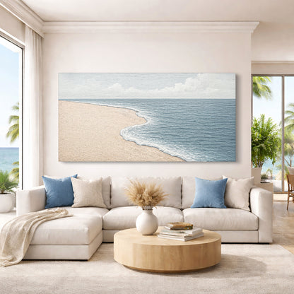 Abstract Beach Shore Wall Art IX