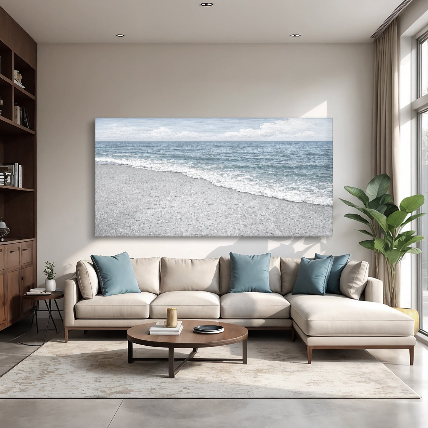 Abstract Beach Shore Wall Art X