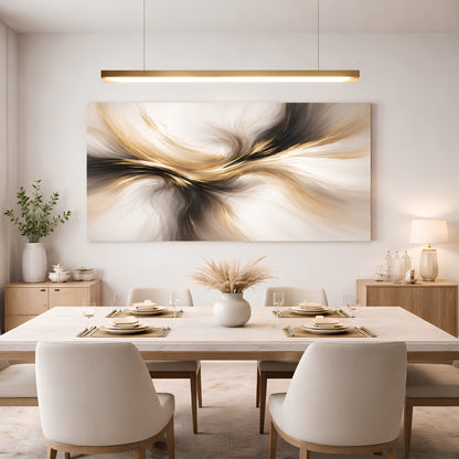 Golden Flow Abstract Luxury Wall Art