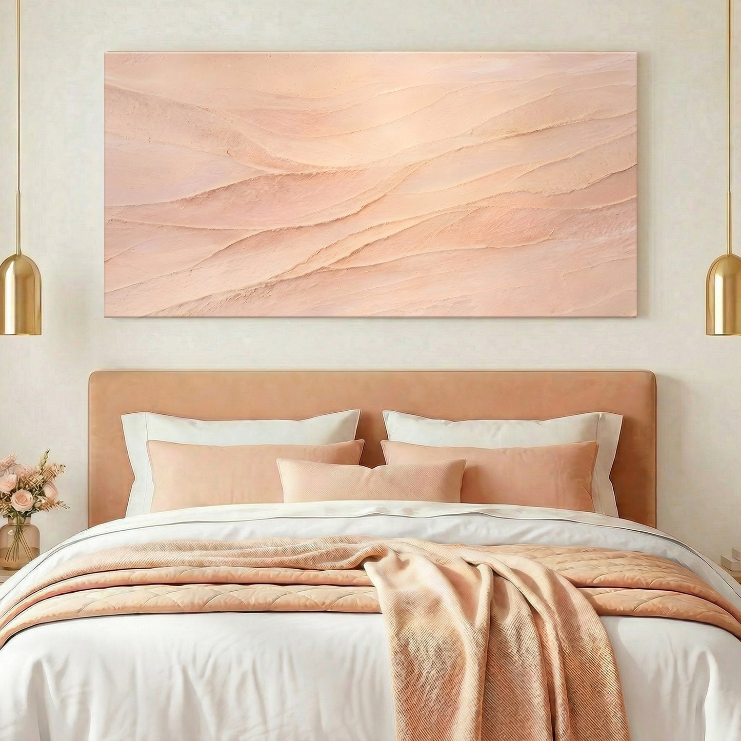 Blush And Cream Wave