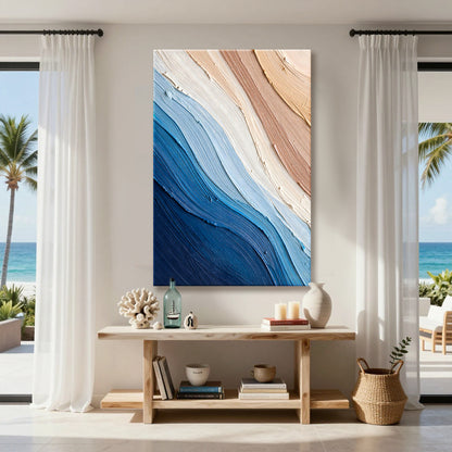 Coastal in Blue and Sand