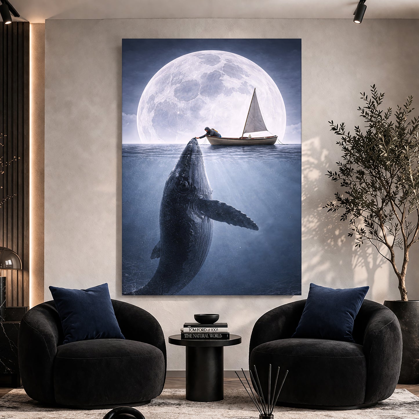 Moonlight Ocean Encounter