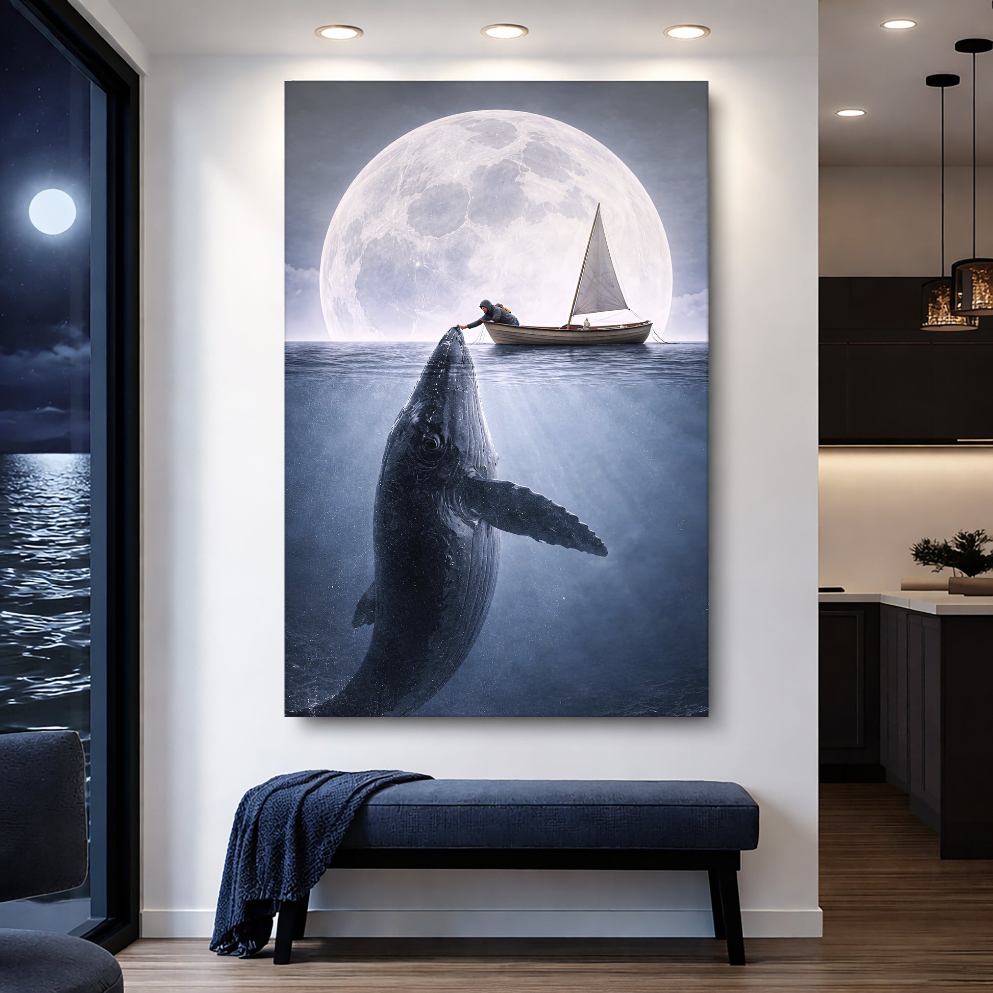 Moonlight Ocean Encounter