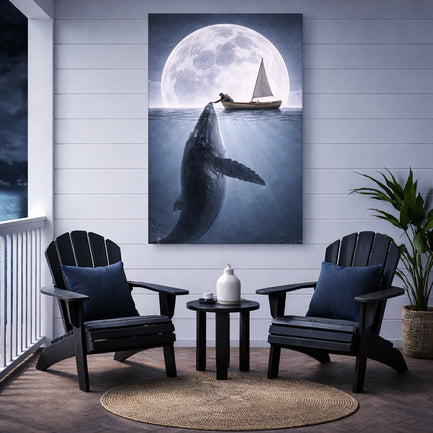 Moonlight Ocean Encounter