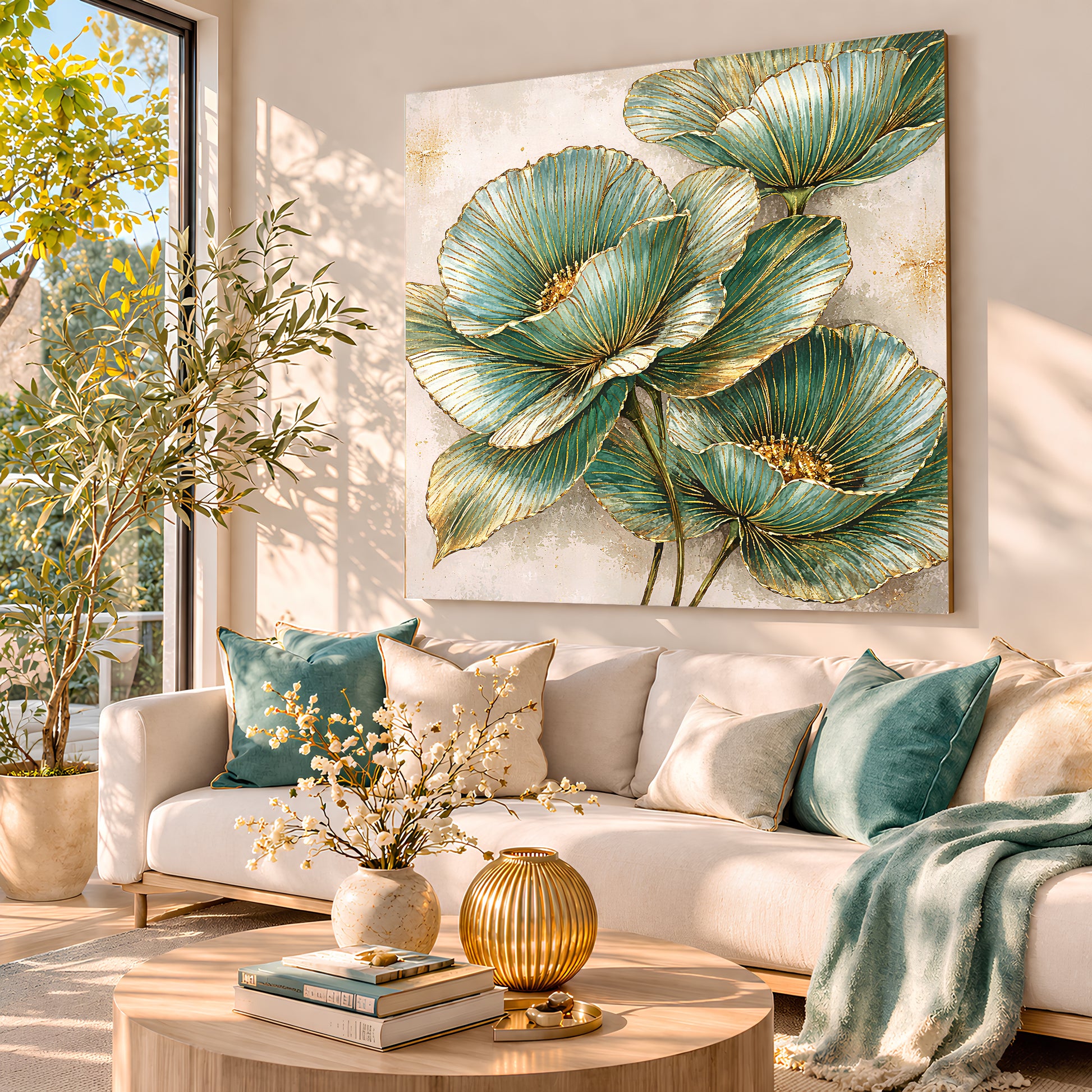 Teal Petal Harmony