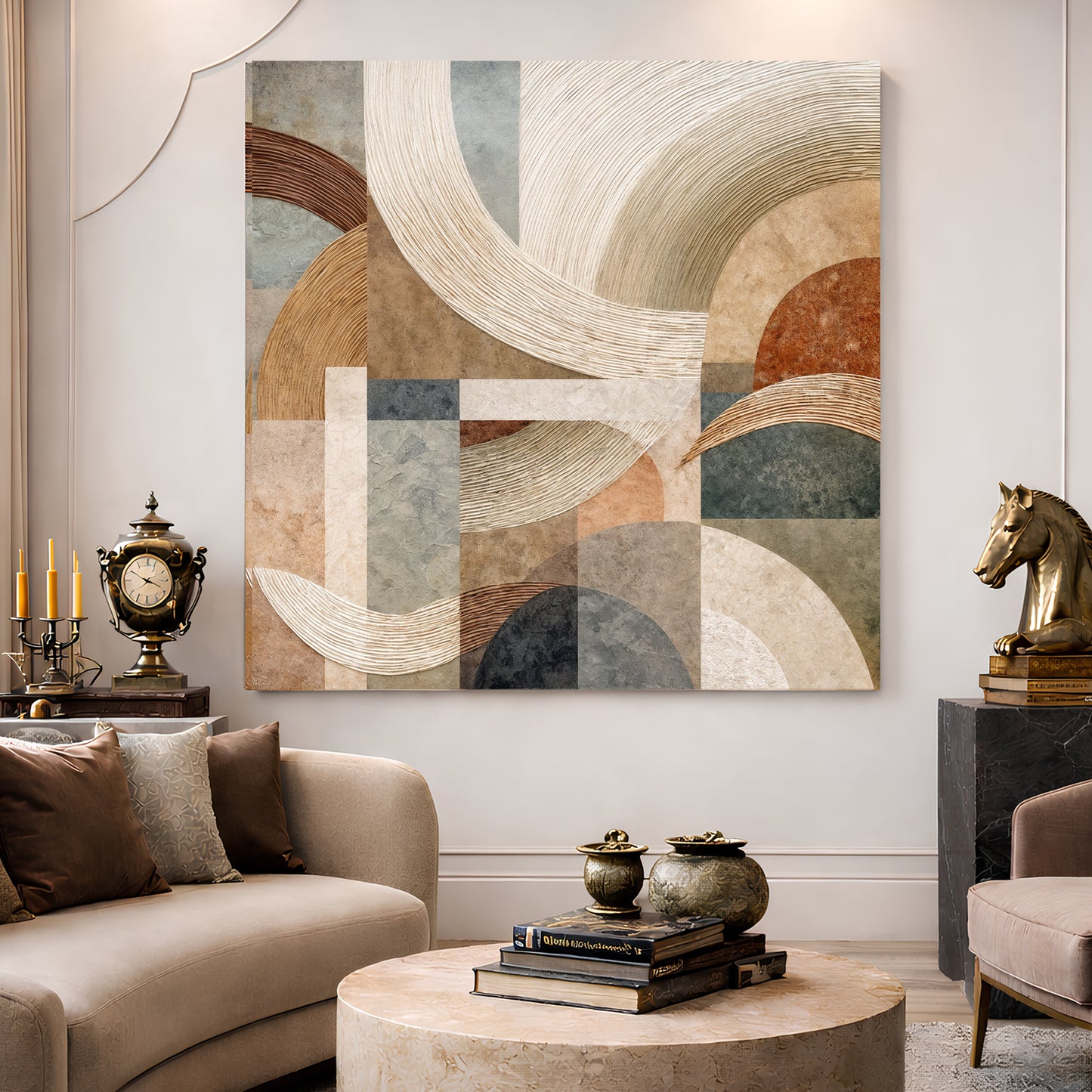 Earthy Geometric Harmony