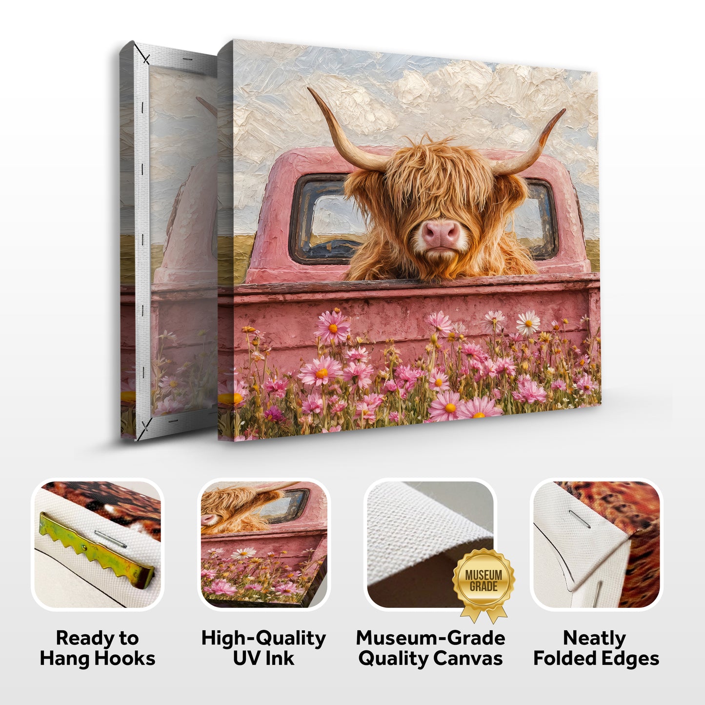 Highland Cow in Bloom