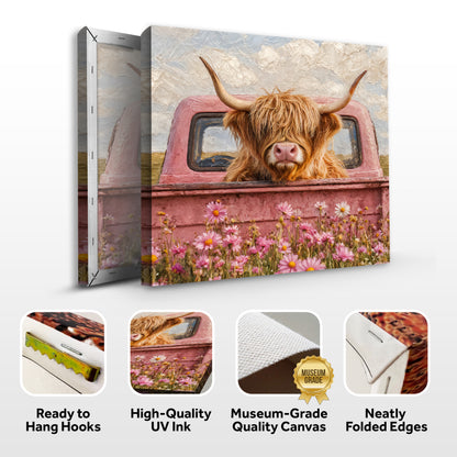 Highland Cow in Bloom