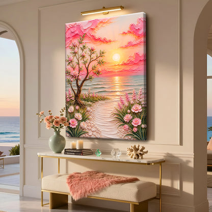 Floral Sunset Coastal Garden