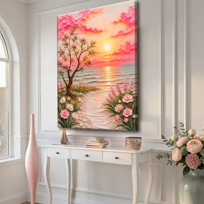 Floral Sunset Coastal Garden