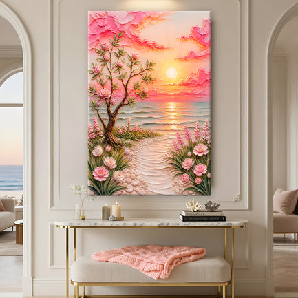 Floral Sunset Coastal Garden