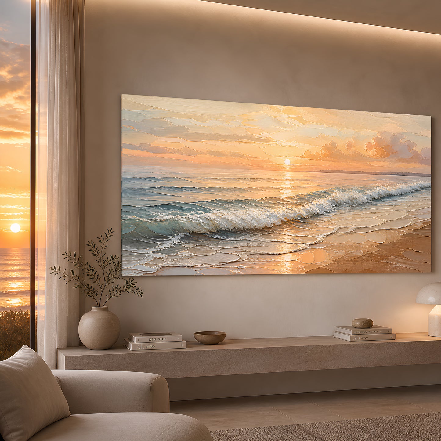 Golden Sunset Shore