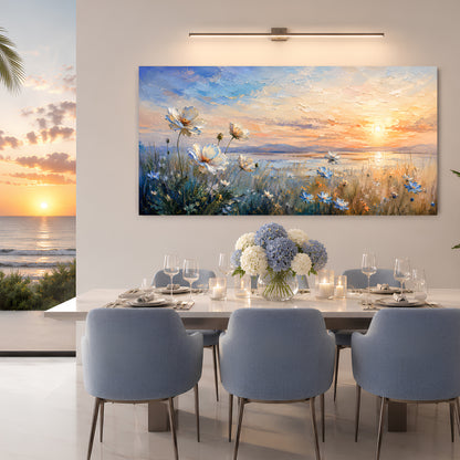 Coastal Meadow at Sunset