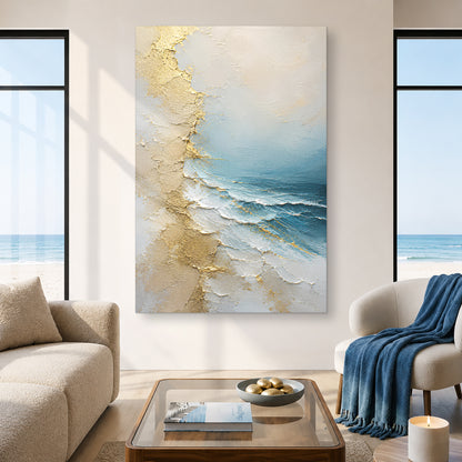 Golden Coastal Waves