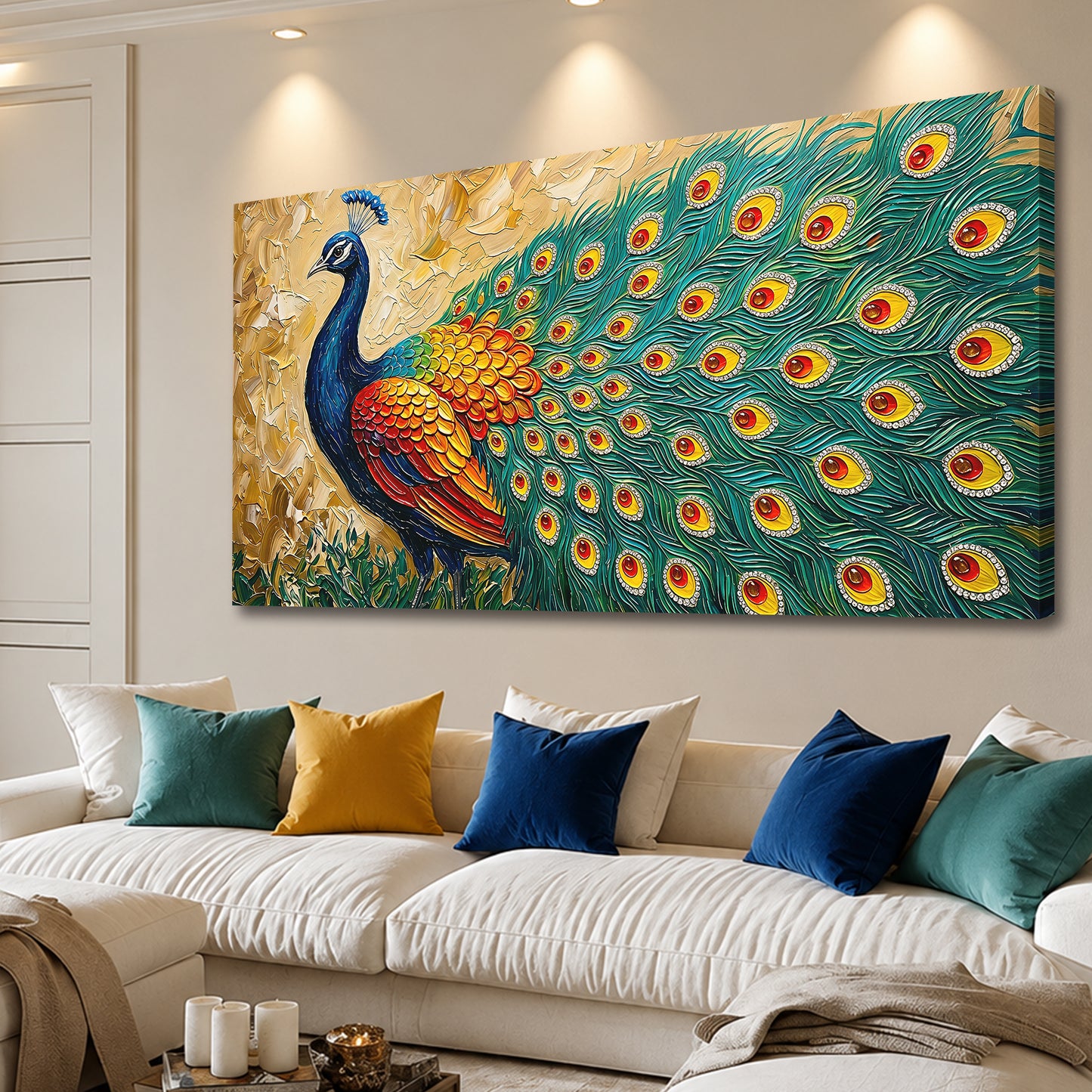 Radiant Peacock Elegance