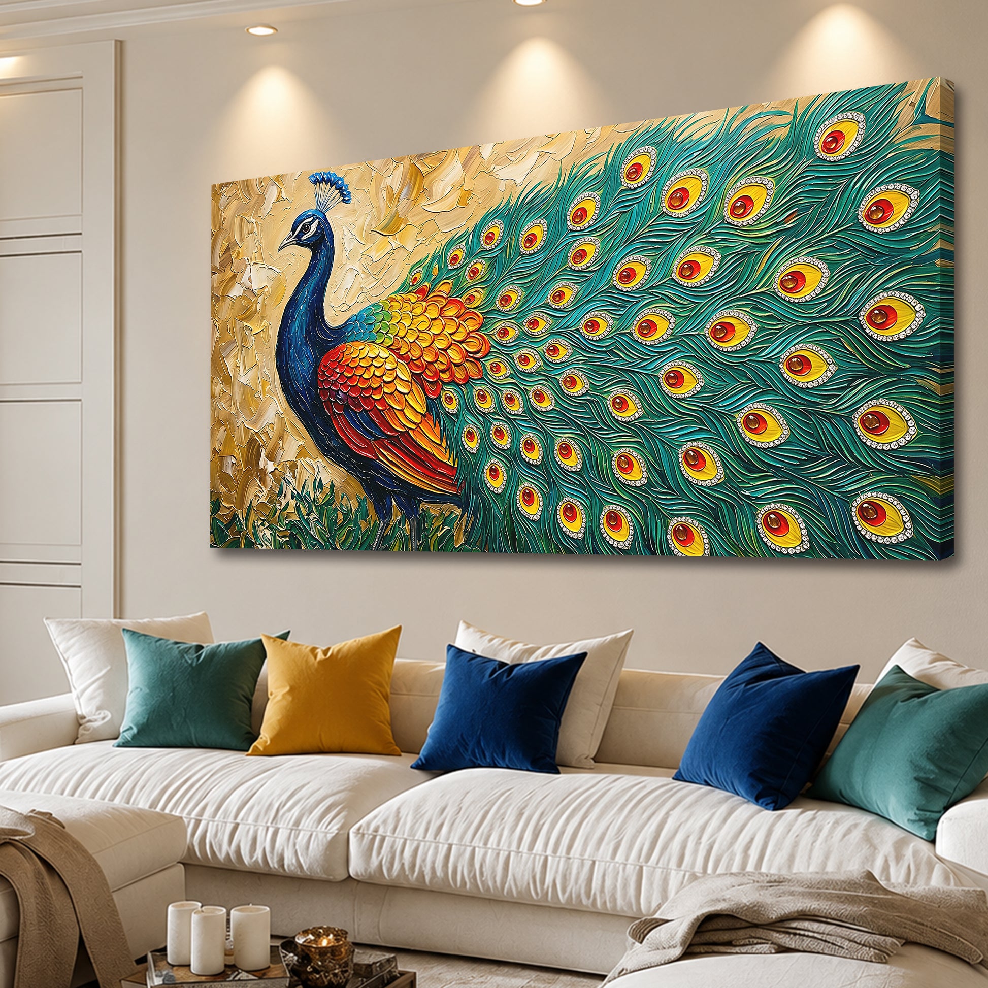 Radiant Peacock Elegance