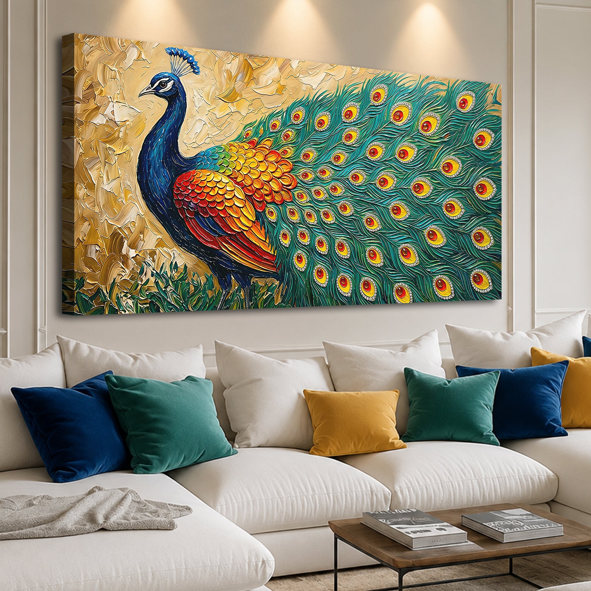 Radiant Peacock Elegance