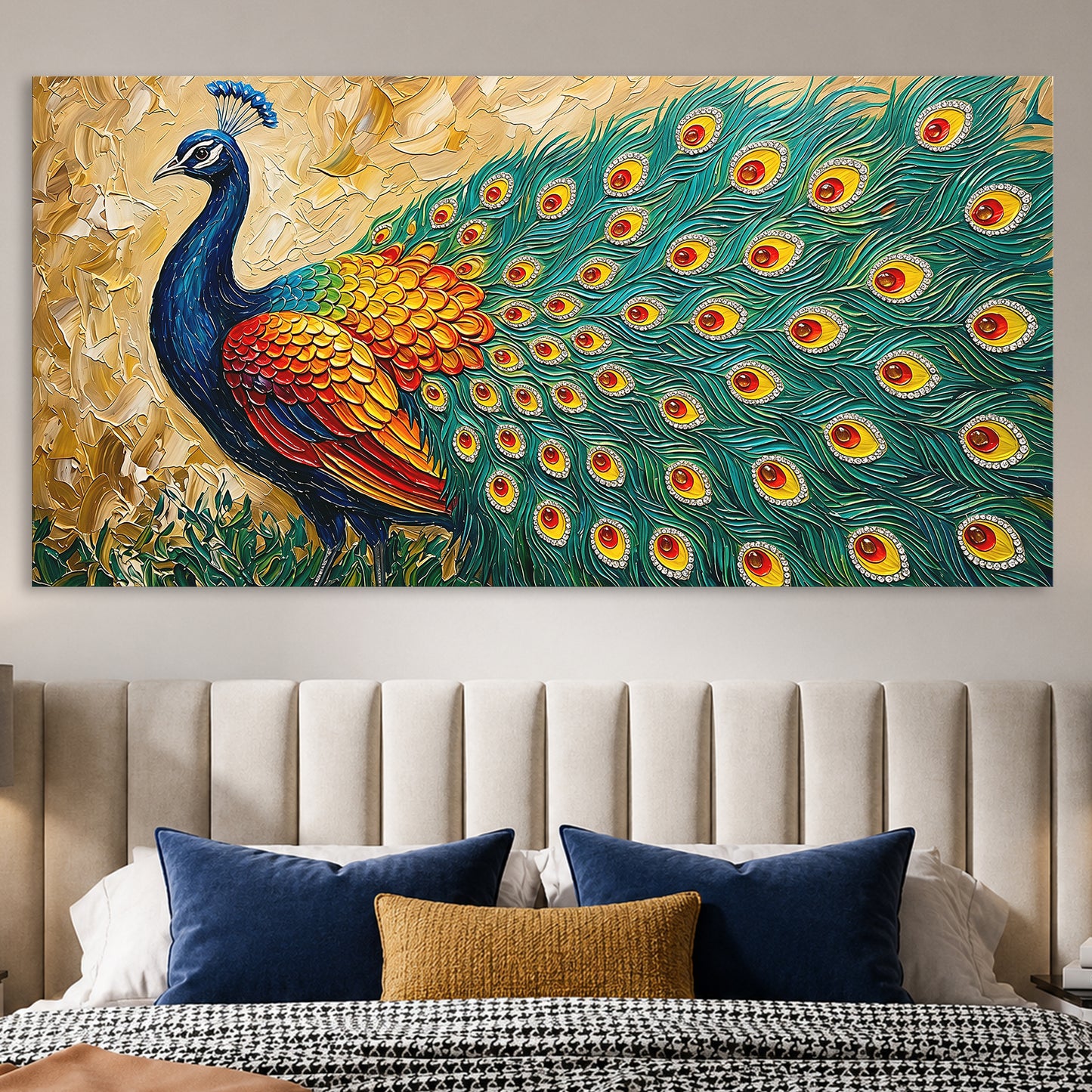 Radiant Peacock Elegance