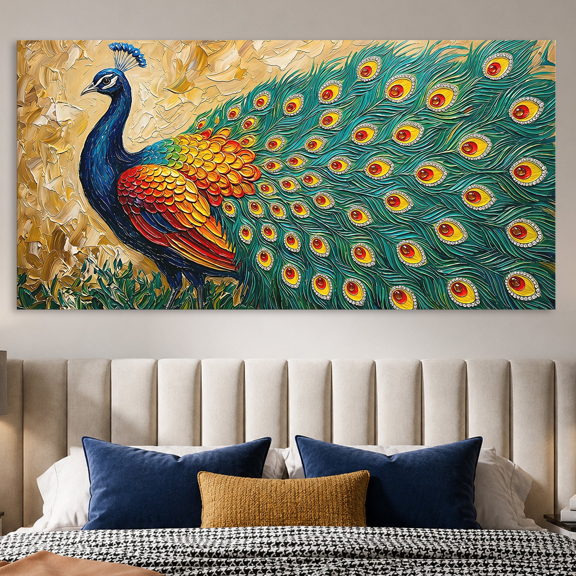 Radiant Peacock Elegance