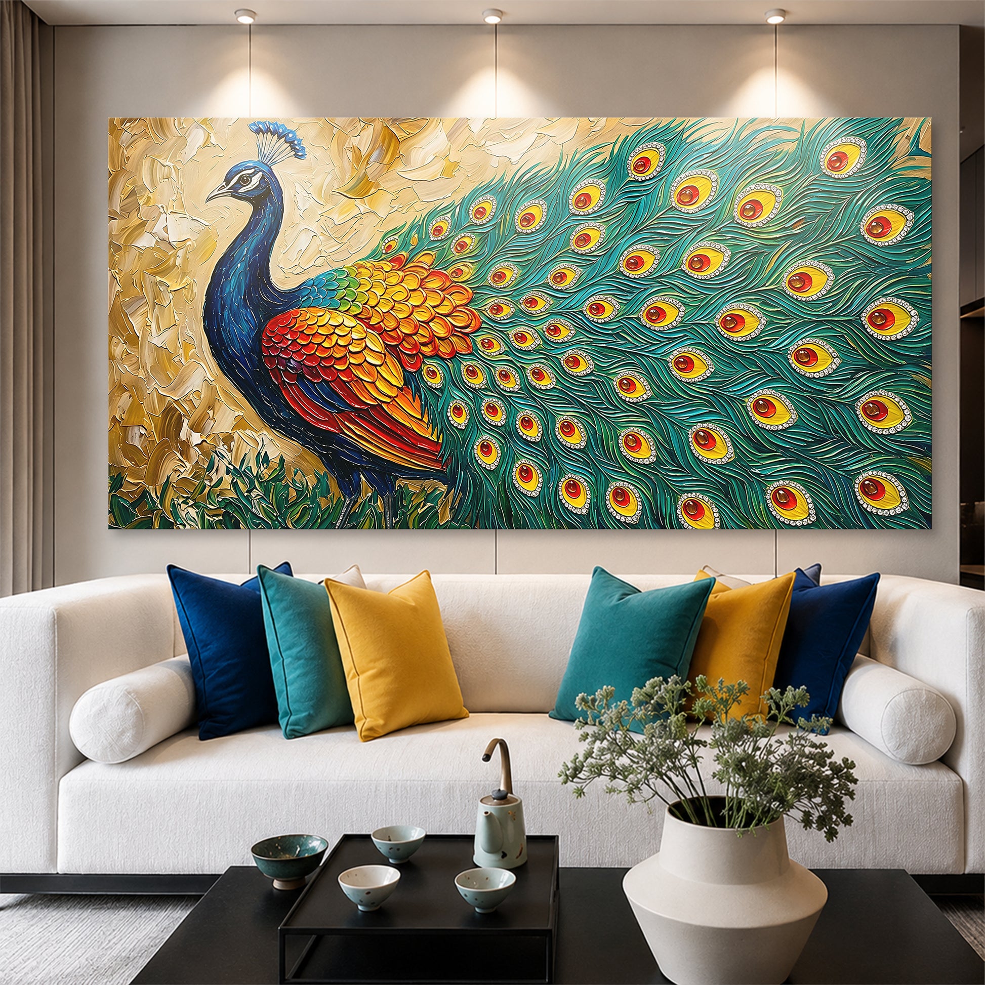 Radiant Peacock Elegance