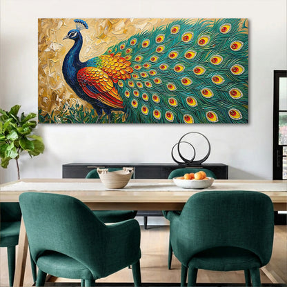 Radiant Peacock Elegance