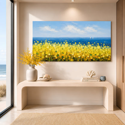 Golden Meadow Seascape