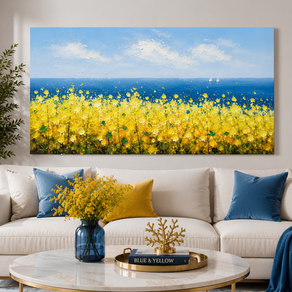 Golden Meadow Seascape