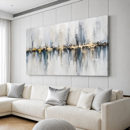 Silver Horizon Luxe Abstract