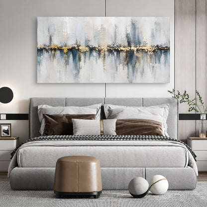 Silver Horizon Luxe Abstract
