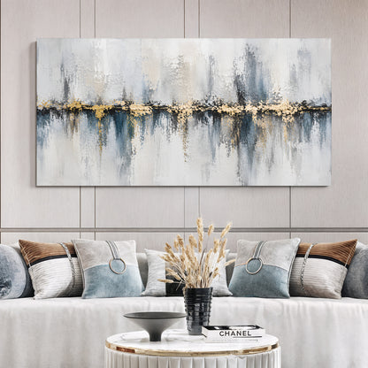 Silver Horizon Luxe Abstract