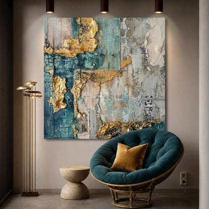 Golden Horizon Abstract