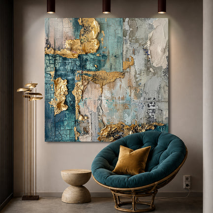 Golden Horizon Abstract