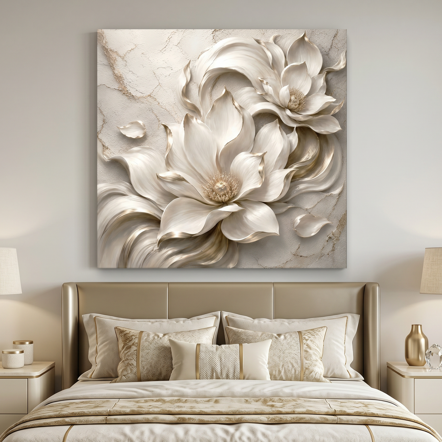Elegant Floral Relief