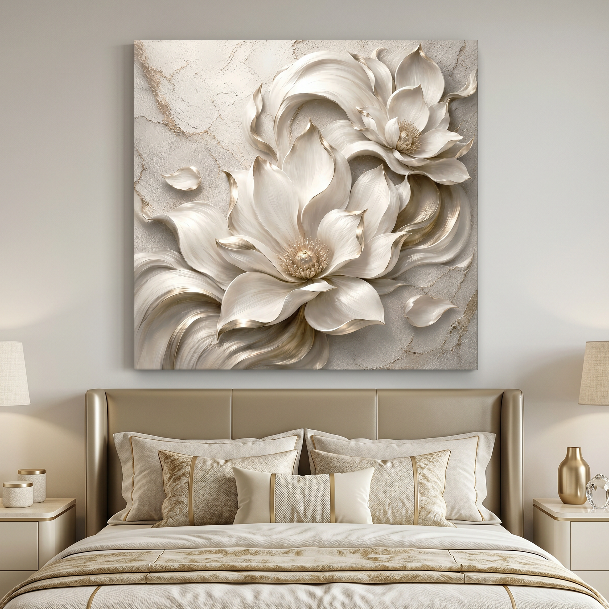 Elegant Floral Relief