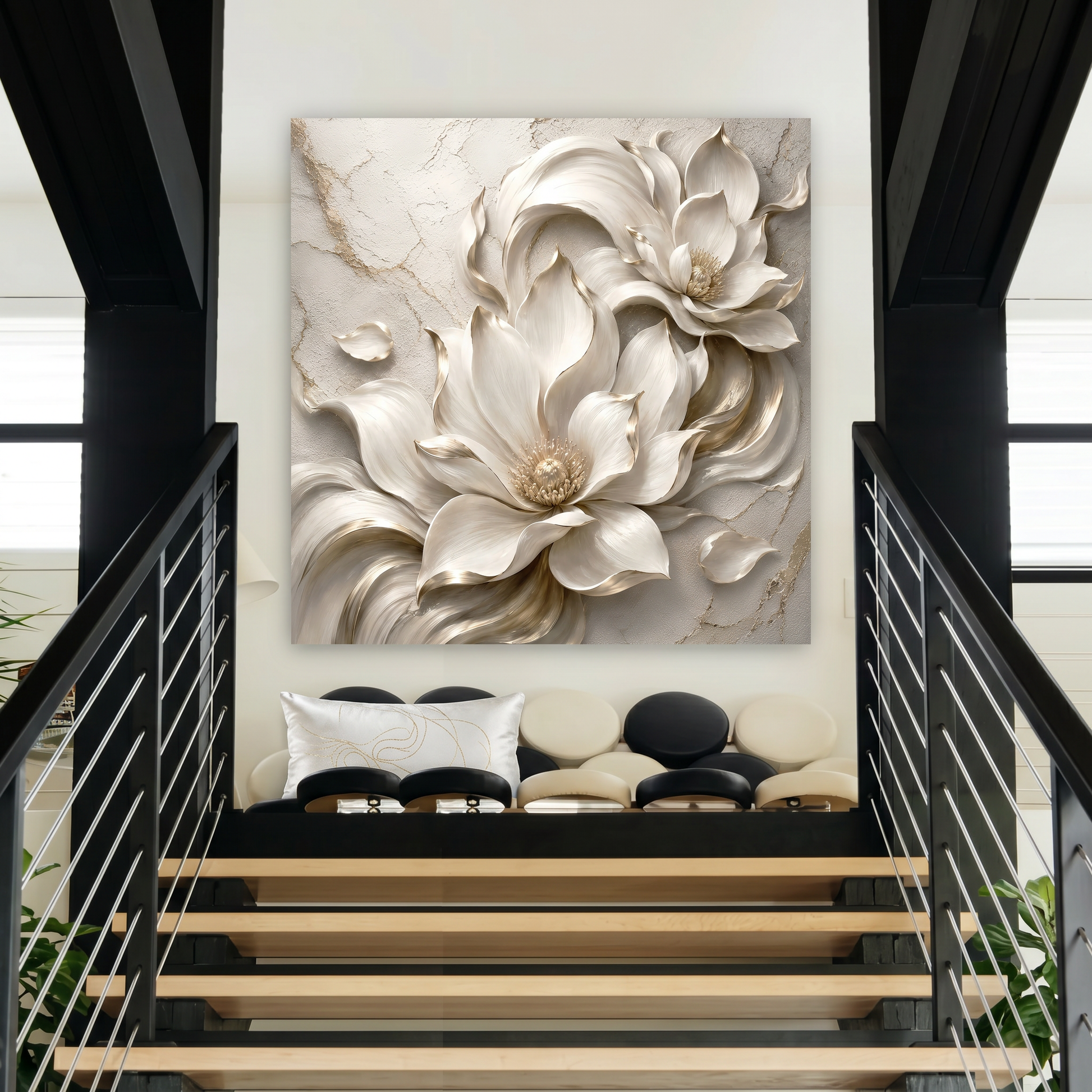 Elegant Floral Relief